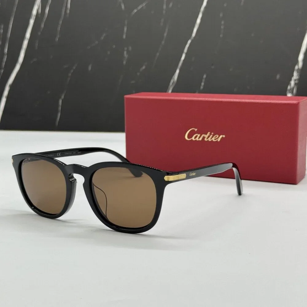 NEW CARTIER UNISEX BLACK SUNGLASSES CARTIER CT0011SA 001